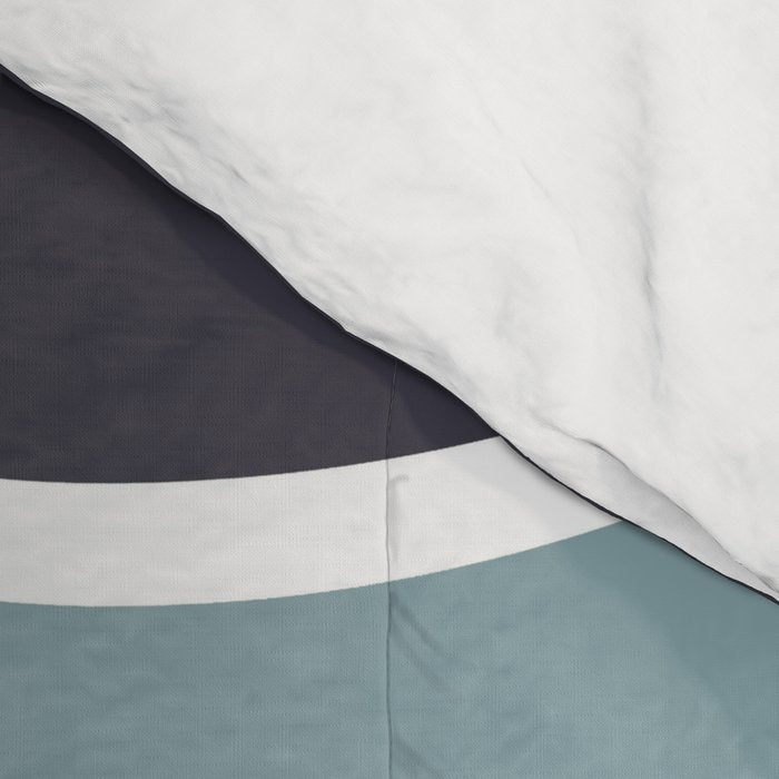 Colorful summery retro style waves Comforter Gallery Image 4