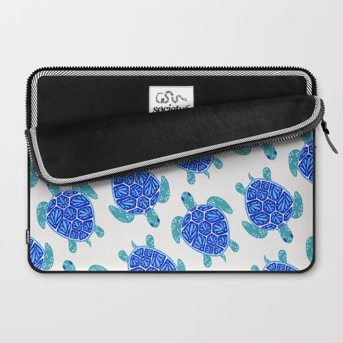 Sea Turtle - Blue Palette Laptop Sleeve Gallery Image 2