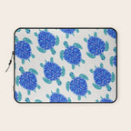 Sea Turtle - Blue Palette Laptop Sleeve Gallery Image 1