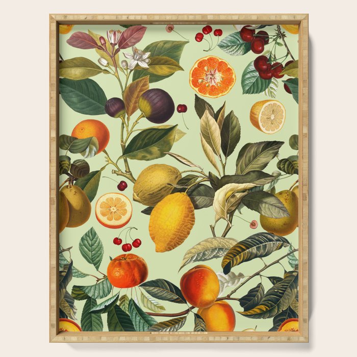 Vintage Fruit Pattern XIII Serving Tray Gallery Image 1