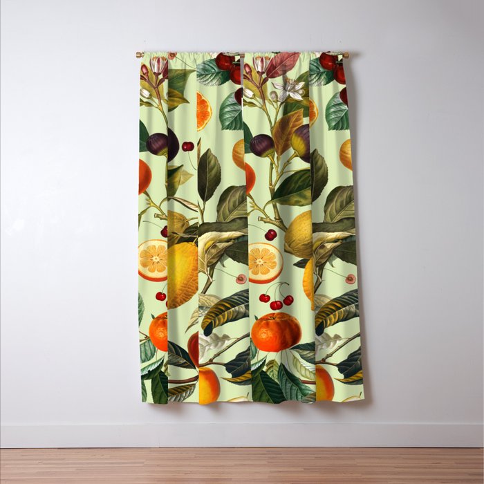 Vintage Fruit Pattern XIII Window Curtain Gallery Image 3