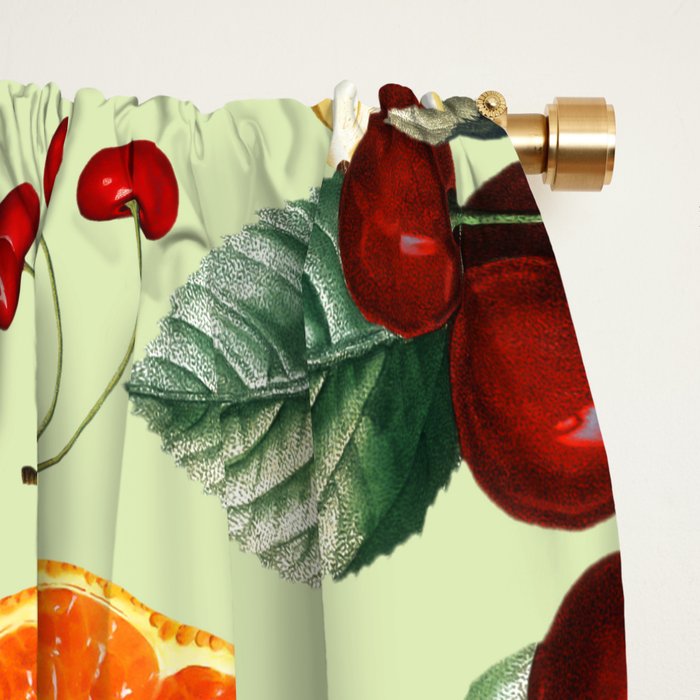 Vintage Fruit Pattern XIII Window Curtain Gallery Image 2