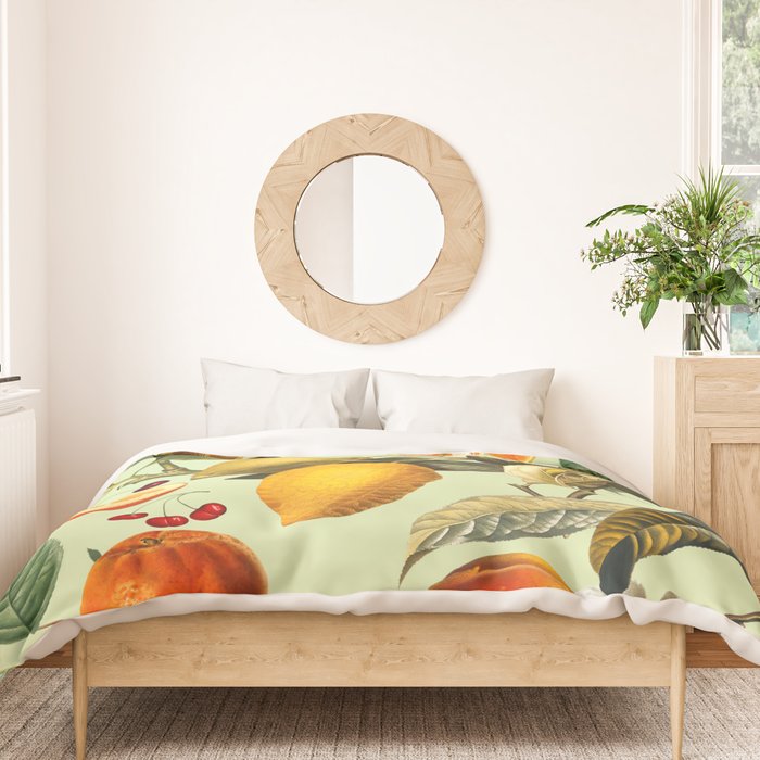 Vintage Fruit Pattern XIII Duvet Cover Gallery Image 3