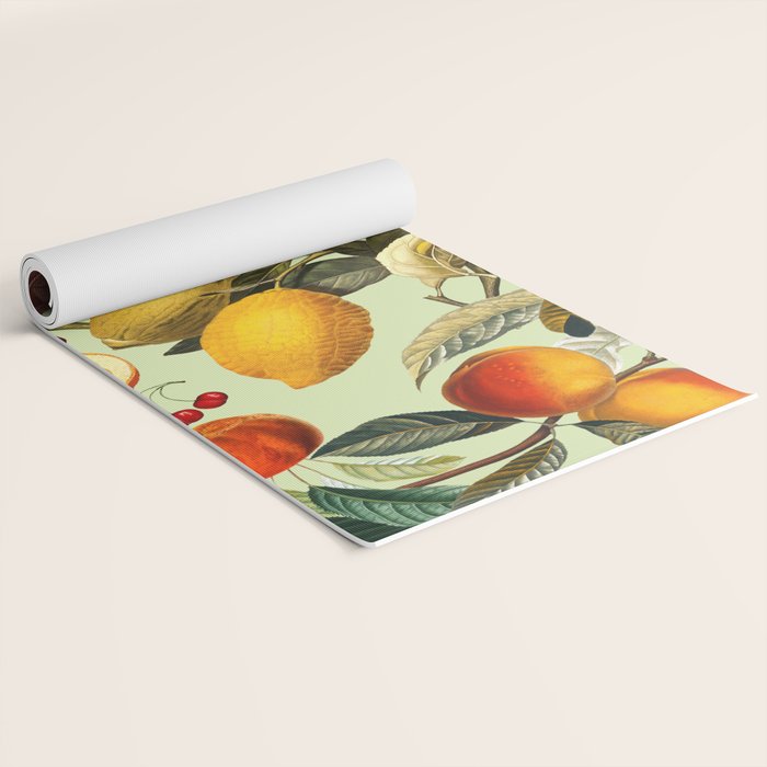 Vintage Fruit Pattern XIII Yoga Mat Gallery Image 2