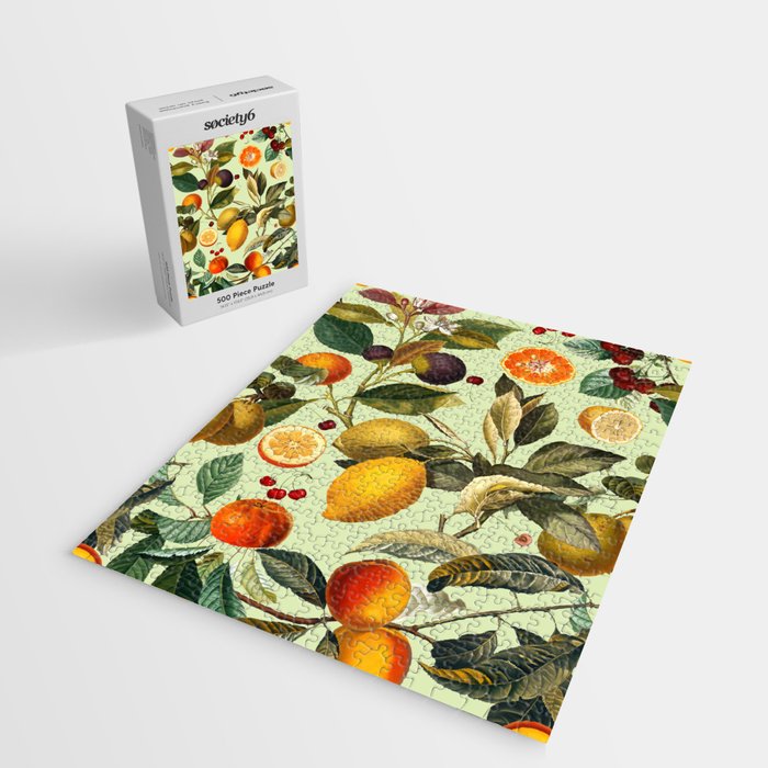 Vintage Fruit Pattern XIII Jigsaw Puzzle Gallery Image 2