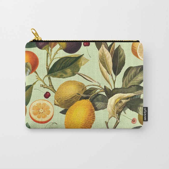 Vintage Fruit Pattern XIII Carry All Pouch Gallery Image 1