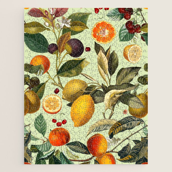 Vintage Fruit Pattern XIII Jigsaw Puzzle Gallery Image 1