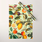 Vintage Fruit Pattern XIII Wrapping Paper Gallery Image 1