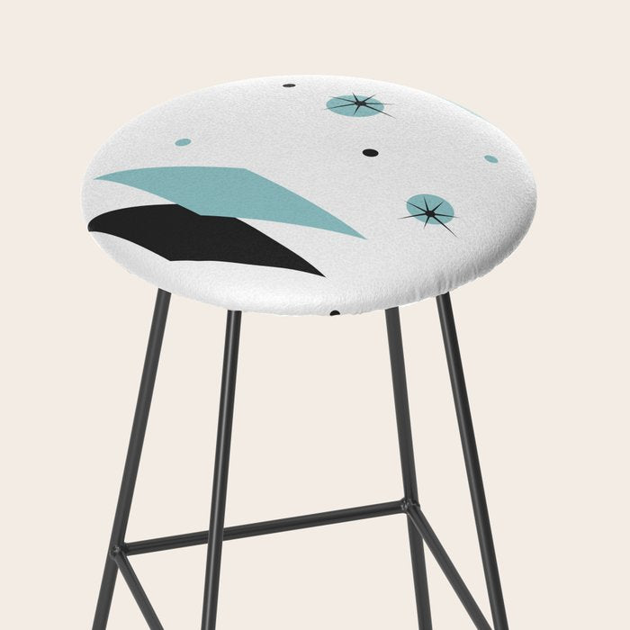 Vintage 1950s Mid Century Modern Design Stool Gallery Image 2