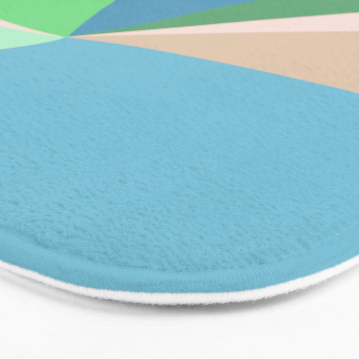 Rise and Shine! Girl Power Rainbow Hair Bath Mat Gallery Image 3