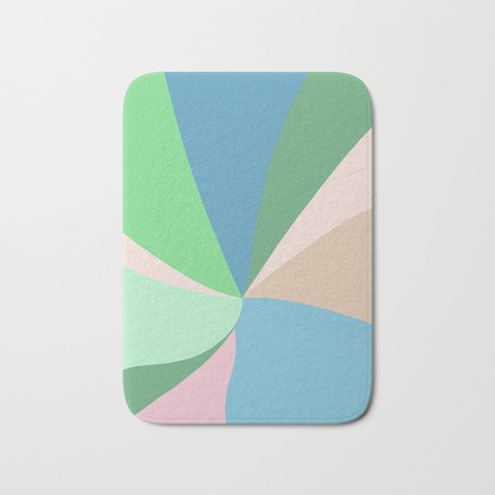 Rise and Shine! Girl Power Rainbow Hair Bath Mat Gallery Image 1