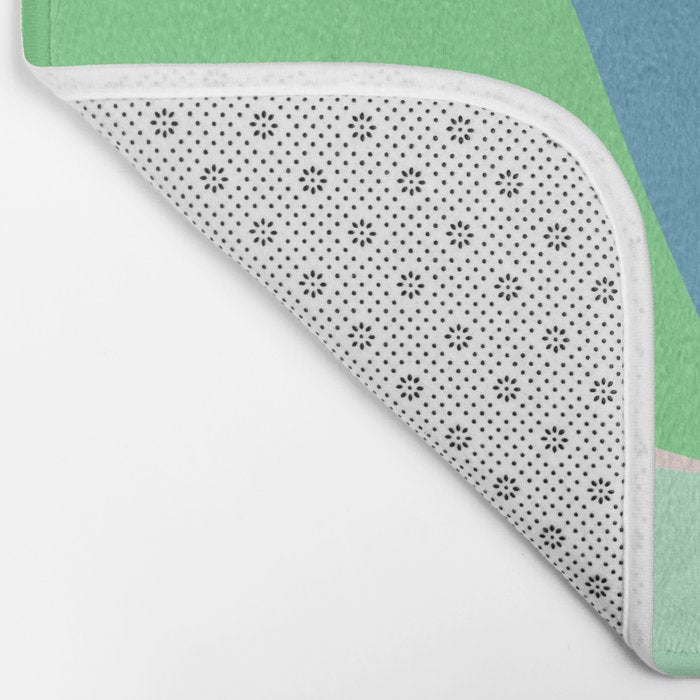Rise and Shine! Girl Power Rainbow Hair Bath Mat Gallery Image 2