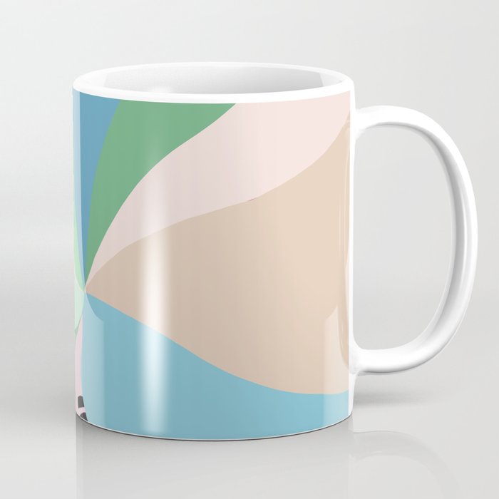 Rise and Shine! Girl Power Rainbow Hair Coffee Mug Gallery Image 1