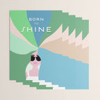 Rise and Shine! Girl Power Rainbow Hair Wrapping Paper Gallery Image 3