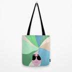 Rise and Shine! Girl Power Rainbow Hair Tote Bag Gallery Image 2