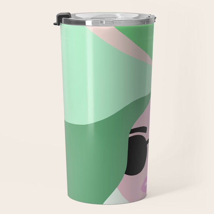 Rise and Shine! Girl Power Rainbow Hair Travel Mug Gallery Image 3