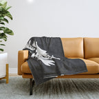 Bushy Bloom ii Throw Blanket Gallery Image 1