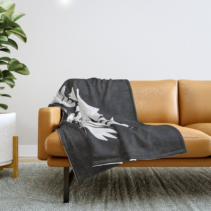 Bushy Bloom ii Throw Blanket Gallery Image 1