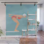 Pool Diver Wall Mural Gallery Image 1