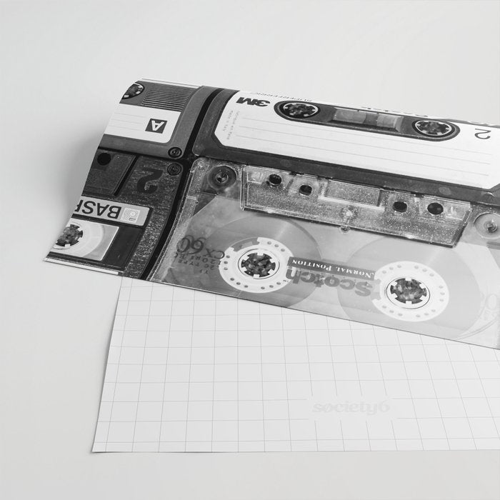 Something Nostalgic - black and white #decor #society6 #buyart Wrapping Paper Gallery Image 2