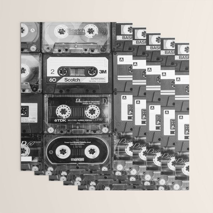 Something Nostalgic - black and white #decor #society6 #buyart Wrapping Paper Gallery Image 3