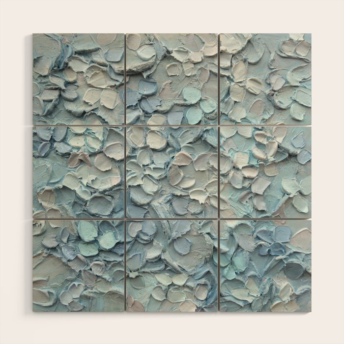 Blue Enchantress Hydrangeas Wood Wall Art Gallery Image 1