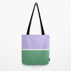 Color Block VIII Purple Green Tote Bag Gallery Image 2