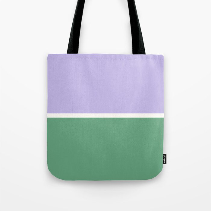 Color Block VIII Purple Green Tote Bag Gallery Image 1
