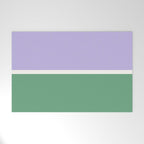 Color Block VIII Purple Green Welcome Mat Gallery Image 1