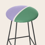 Color Block VIII Purple Green Stool Gallery Image 2