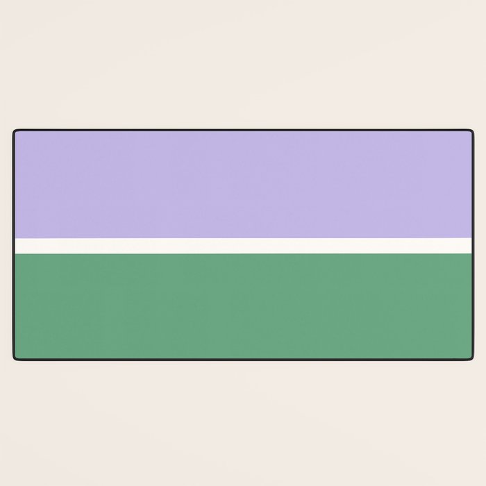 Color Block VIII Purple Green Desk Mat Gallery Image 3