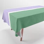 Color Block VIII Purple Green Tablecloth Gallery Image 1