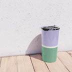 Color Block VIII Purple Green Travel Mug Gallery Image 4