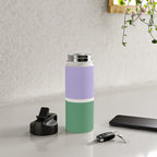 Color Block VIII Purple Green Water Bottle Gallery Image 4