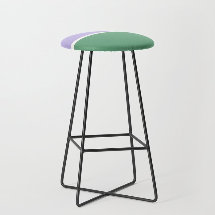 Color Block VIII Purple Green Stool Gallery Image 1