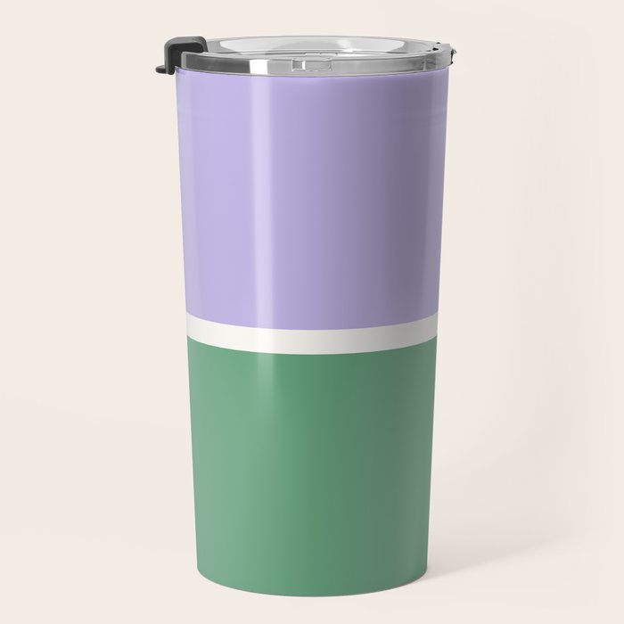 Color Block VIII Purple Green Travel Mug Gallery Image 3