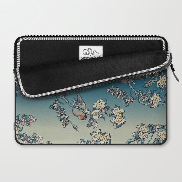 Bullfinch and Pug Cherry Laptop Sleeve Gallery Image 2