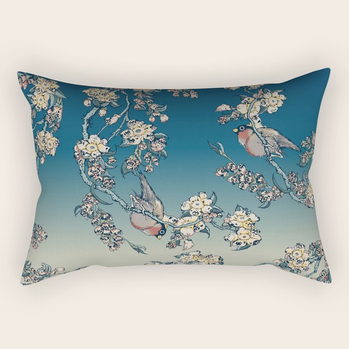 Bullfinch and Pug Cherry Rectangular Pillow Gallery Image 2