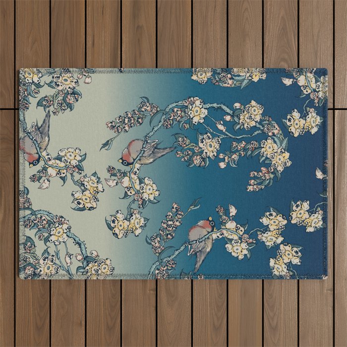 Bullfinch and Pug Cherry Outdoor Rug Gallery Image 1
