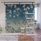 Bullfinch and Pug Cherry Wall Mural Gallery Image 1