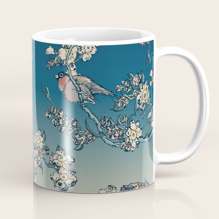 Bullfinch and Pug Cherry Coffee Mug Gallery Image 1