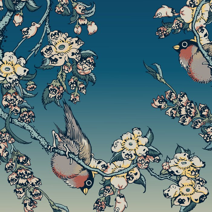 Bullfinch and Pug Cherry Coffee Mug Gallery Image 2