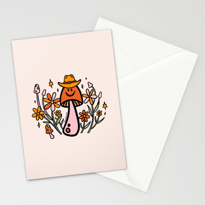 Mushroom Cowboy Stationery Card Gallery Image 2