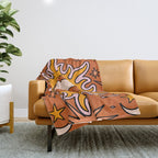 Moon Sun And Stars Throw Blanket Gallery Image 1