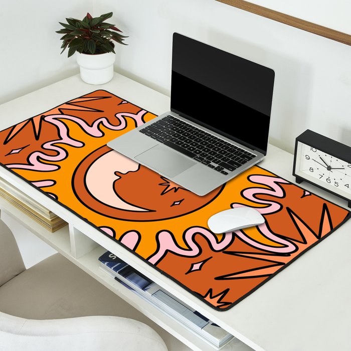 Moon Sun And Stars Desk Mat Gallery Image 2