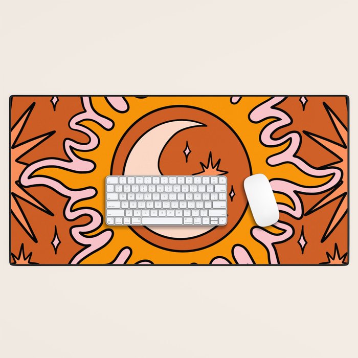 Moon Sun And Stars Desk Mat Gallery Image 1