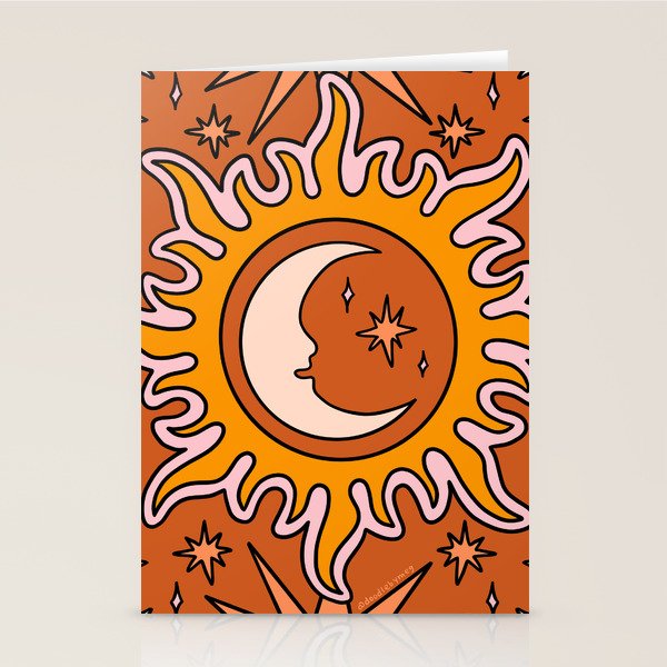 Moon Sun And Stars Stationery Card Gallery Image 2