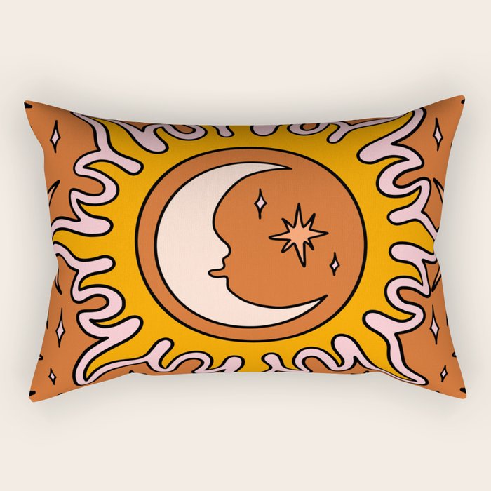 Moon Sun And Stars Rectangular Pillow Gallery Image 2