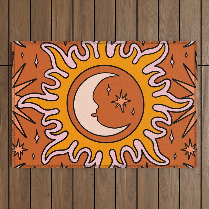 Moon Sun And Stars Outdoor Rug Gallery Image 1