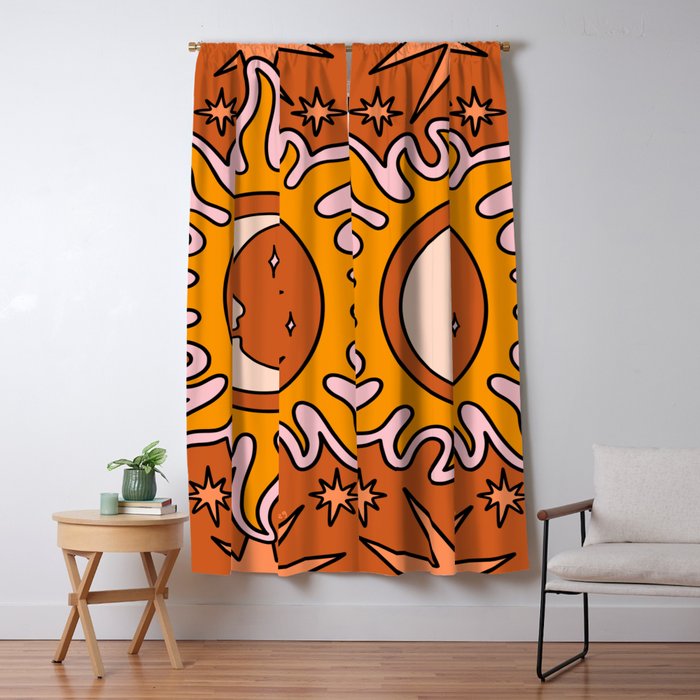 Moon Sun And Stars Window Curtain Gallery Image 1